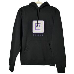 Cloak Hidden in Plain Sight Black Embroidered Youtuber Gamer Pullover Hoodie XS